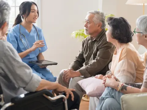 Community nursing support delivered in the home